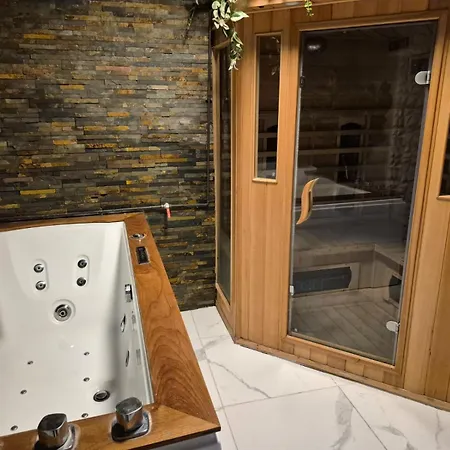 Et Sauna Privatif - Terrasse - Proche Cite Medievale דירה קרקסון